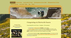 Desktop Screenshot of guara-canyoning.com